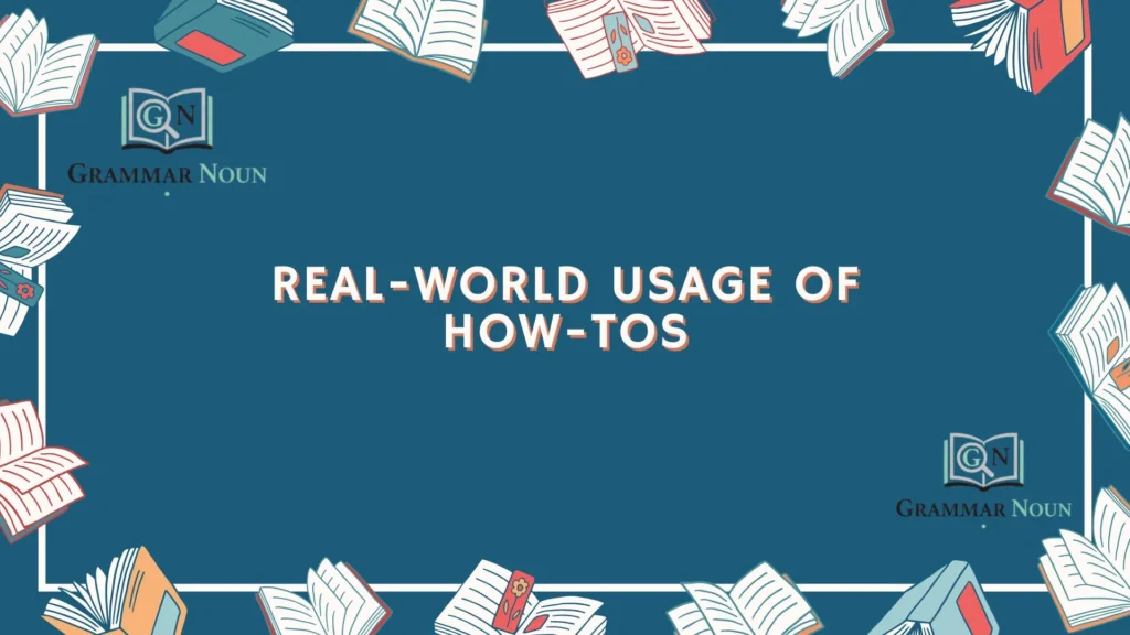 Real-World Usage of How-Tos
