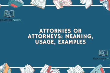 Attornies or Attorneys: Meaning, Usage, Examples