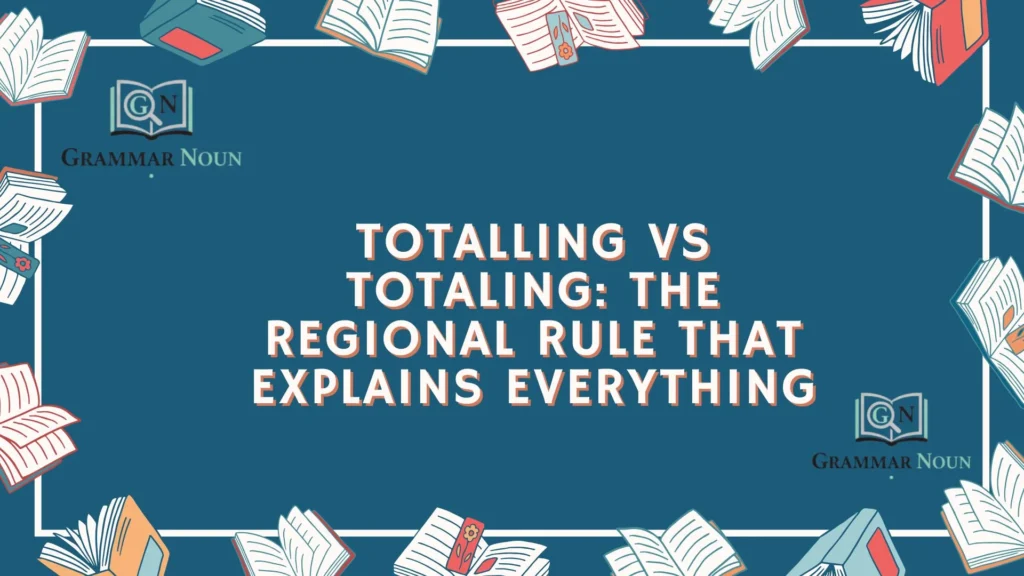 Totalling vs Totaling: The Regional Rule That Explains Everything